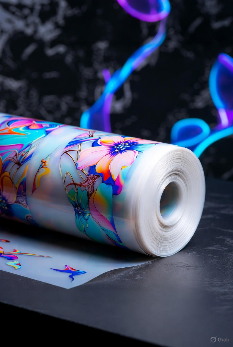 Detail eines DTF-Transfers